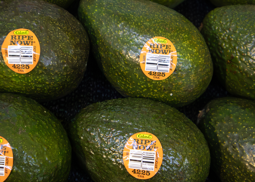 Calavo Growers Inc., Santa Paula, Calif., is promoting the use of its Ripe Now Price Look-Up stickers to identify ripe avocados, says Peter Shore, vice president of product management.