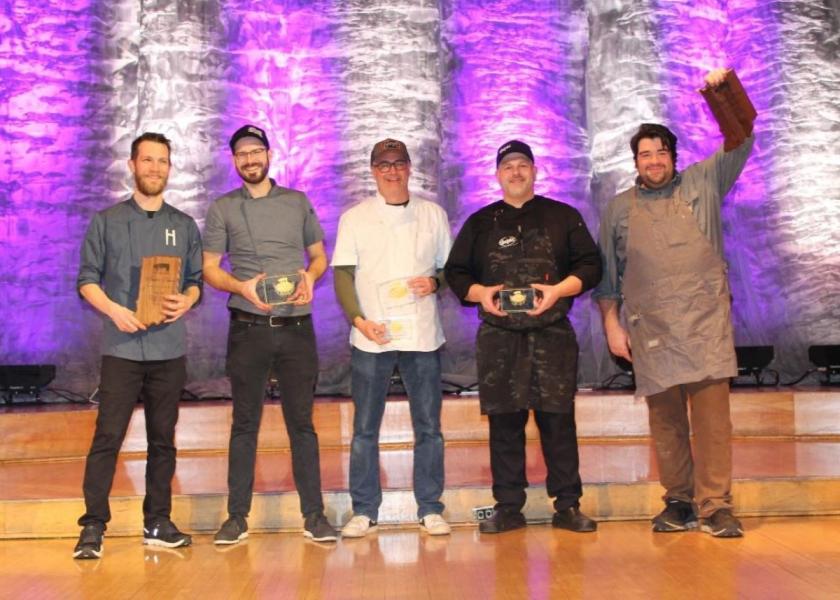 Taste of Elegance winning chefs from L-R; Daniel Keiner, Steven Amore, Craig Baker, Chefski Laskowski, Michael Gomez