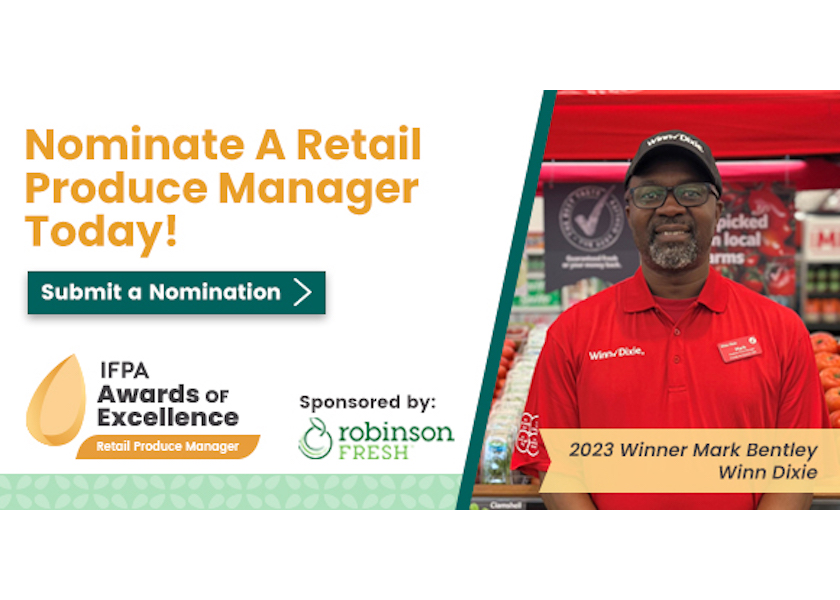 Nominations are open for the IFPA Retail Produce Manager Awards.