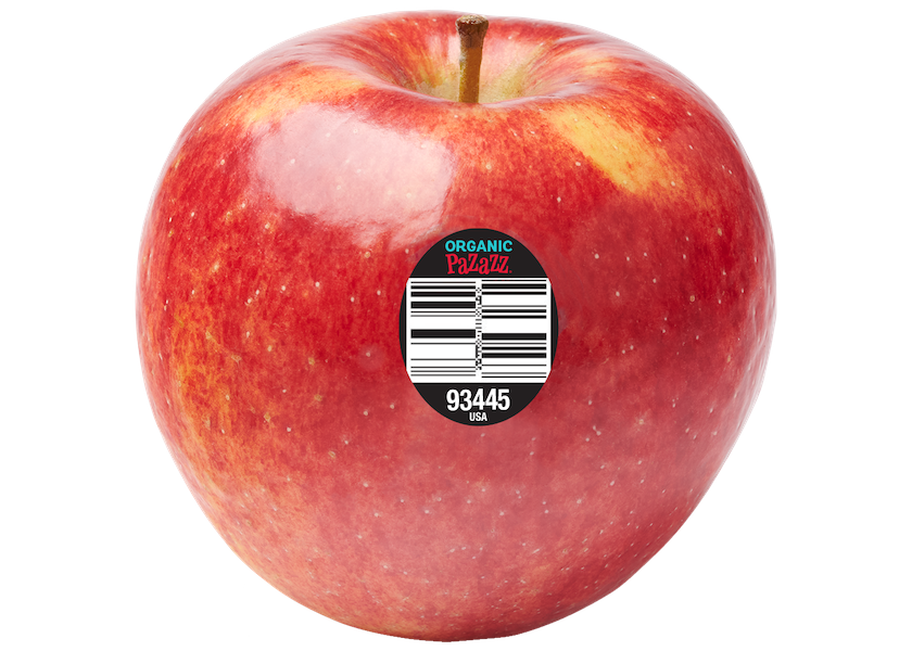 Pazazz organic apples are now available.