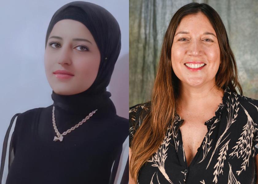 Shown from left are Haydy Shahin, Salix Fruits' new country manager for Egypt, and Pascuala Vergara Sabaini, the company's new country manager for Chile.