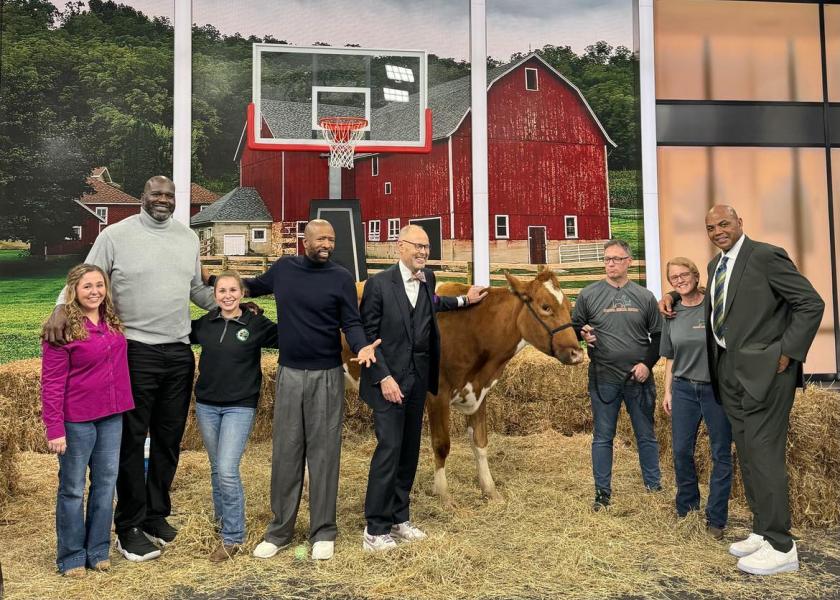 NBA superstars Charles Barkley, Shaquille O’Neal and Kenny Smith learned how to hand milk a cow on live television thanks to a Madison, Georgia dairy farm, Big Sandy Creek Farm.
