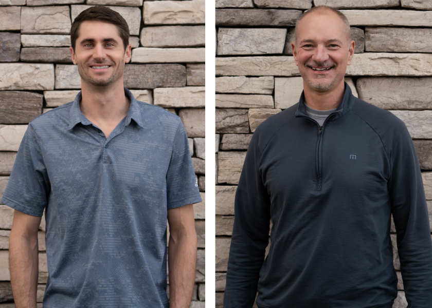 From left, Jake Zeutenhorst and Jeff Niesz have joined FirstFruits Farms' sales team to help the company manage its growth following the acquisition of Applewood Fresh Growers.
