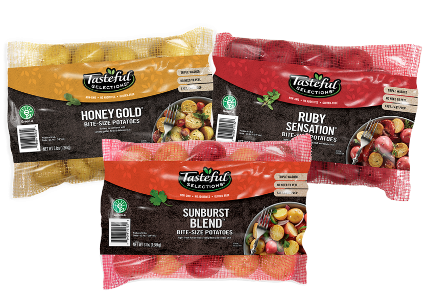 Tasteful Selections plans to debut a new mesh pillow pack for its premium baby potato varieties and variety packs March 1. 