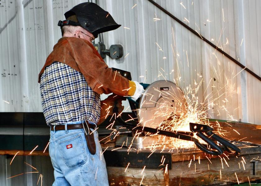 The trademark shower of sparks from old-school abrasive chop saws will become more rare as farmers discover the cleaner, nearly spark-less cuts from metal-cutting miter saws.
