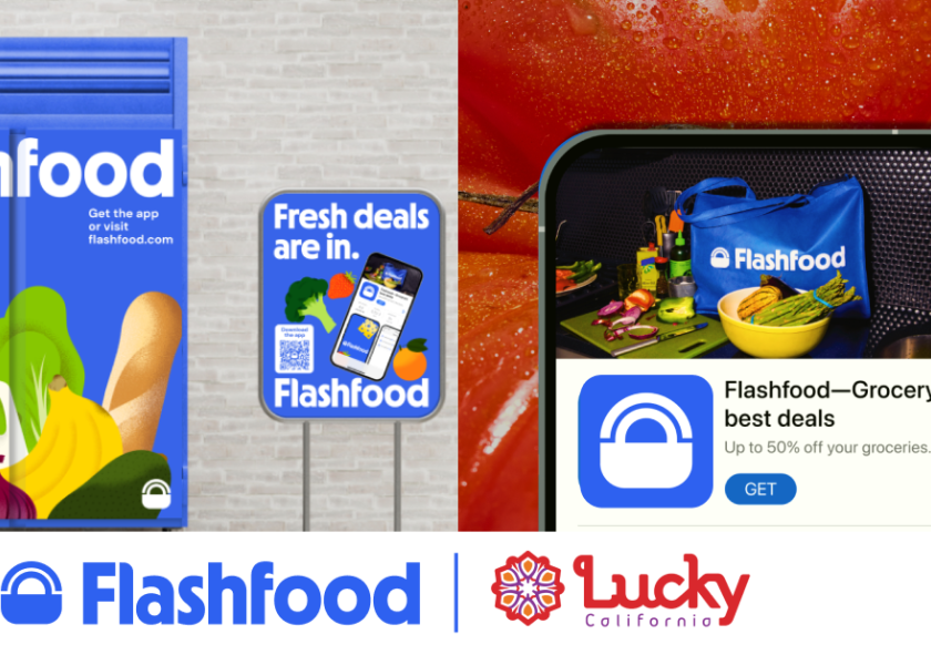 The Save Mart Cos. has become the first California grocer to partner with Flashfood, an app that connects shoppers with fresh produce and other groceries at up to 50% off.