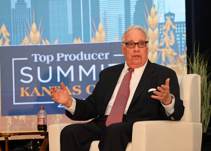 Farmer and philanthropist Howard Buffett held a fireside chat during the 2024 Top Producer Summit with Farm Journal president Charlene Finck to share his experiences visiting the front line of Ukraine over the past two years. 
