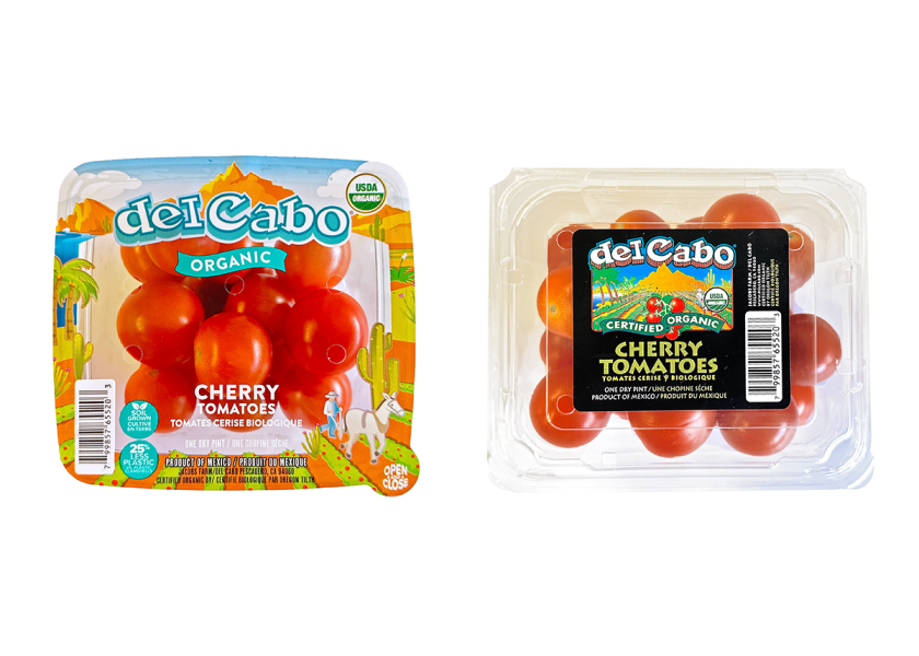 Jacobs Farm del Cabo debuted a new resealable packaging for its organic Cabo tomatoes, which reduces its plastic use by 25% compared to the previous clamshell. The company said it hopes to roll out the packaging for all pints later this year.