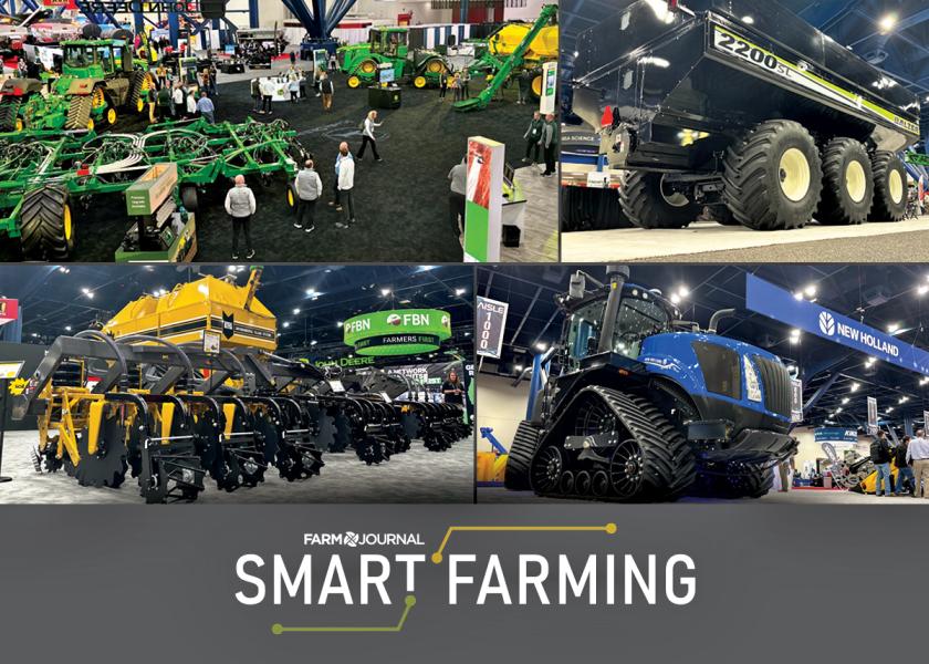 Farm Journal's Smart Farming Week is here! Stay with us all week (March 11-15) for exclusive content that we hope will encourage you to explore and prioritize the technology, tools and practices to help you farm smarter. 