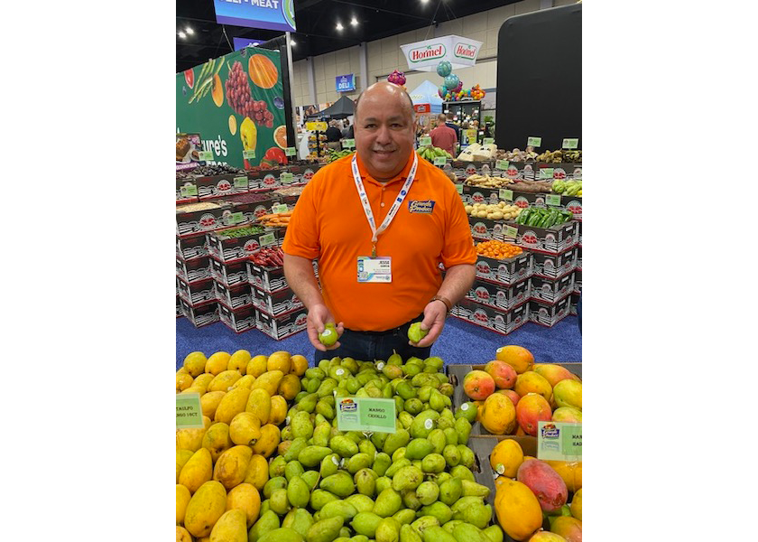 Jesse Garcia, senior sales manager for Grande Produce, says the criollo mango is finding increasing demand.