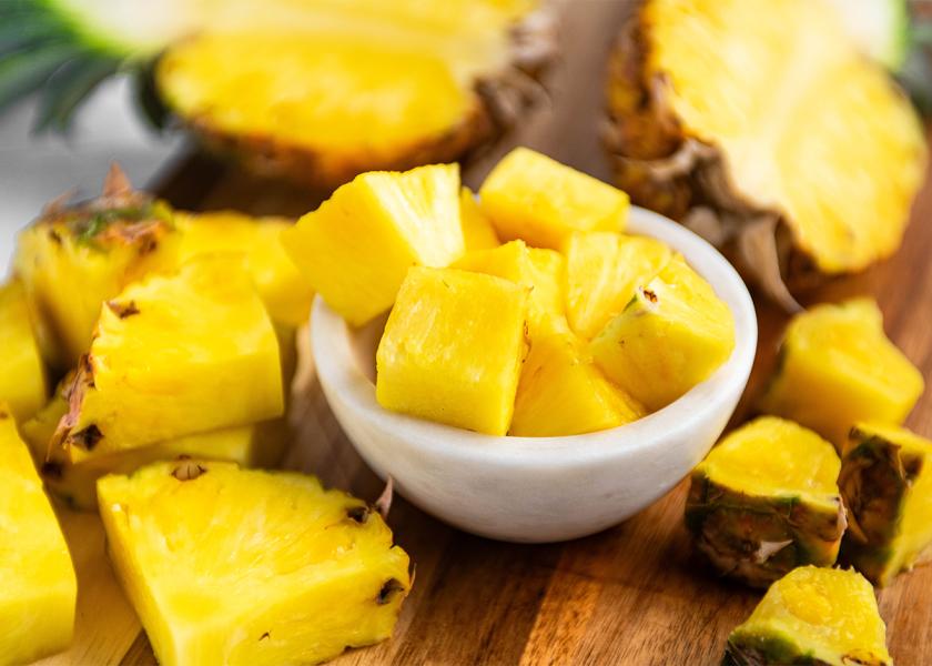 Fresh Del Monte offers a new fresh pineapple weighing less than two pounds, designed to reduce food waste by giving U.S. consumers more sizing options. 