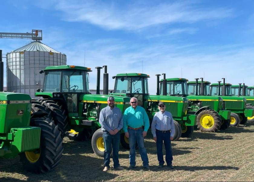 Iowa bank account busting equipment auction: Rob Plendls' collection of 10 low hour John Deere 55 Series tractors fetched a eye-catching $845,000 at a recent Paulsen auction. 