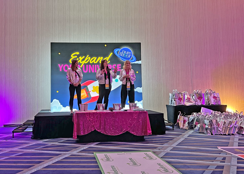 In Bloom, the Texas International Produce Association's Women in Produce organization, hosted a NASA-themed function where teams participated in challenges and team-building activities to win prizes.