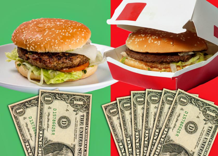 Wells Fargo Report: At-Home Hamburgers 3x Cheaper Than Dining out