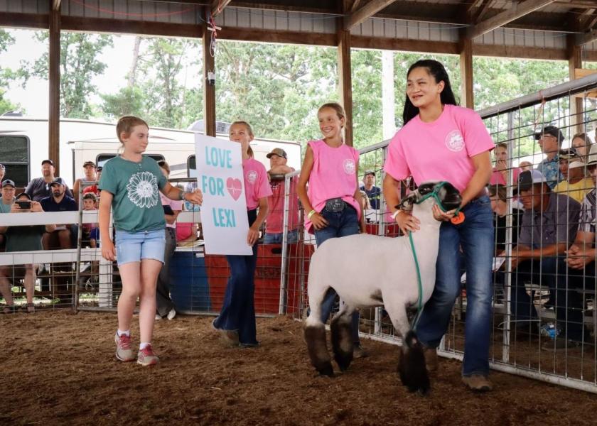 A Heart for Lexi: 4-Her Sells Market Lamb for Over $27,000 to Help Friend in Need