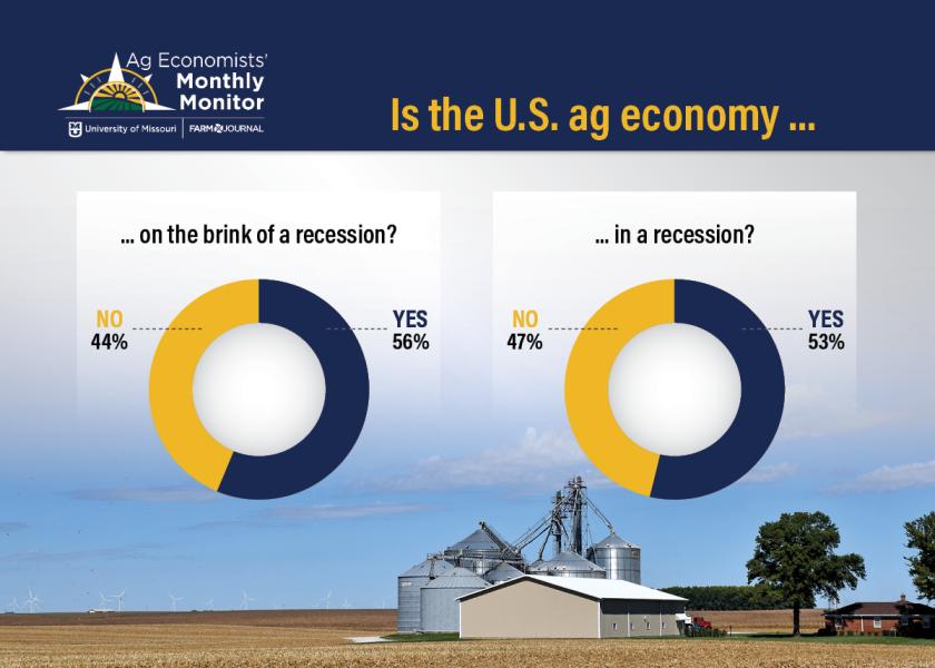 More Than 50% of Ag Economists Think Ag is in a Recession