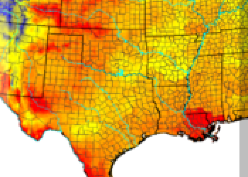 The high-risk ratings reach north through Kansas, Nebraska and neighboring states, particularly on Thursday and Friday.