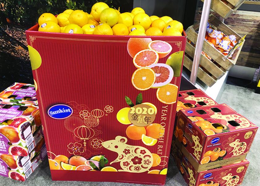 Sunkist's Year of the Rat boxes for Lunar New Year.
