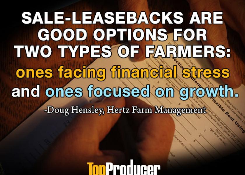 In today’s challenging environment, farmland sale-leasebacks are becoming more common and potentially smart strategy for farmers. 