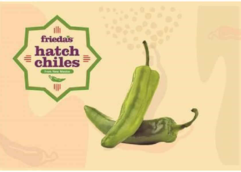 Frieda’s shipping Hatch chiles in 2-pound pouches,  bulk