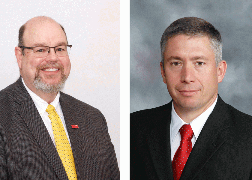 Harmon (L) and Thomson (R) join the College of Agriculture and Life Sciences at Iowa State University.