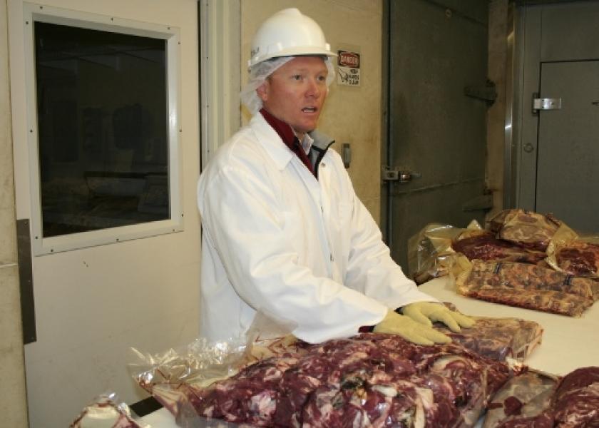 Dr. Ty Lawrence conducts research on beef quality and related issues at West Texas A&M University.