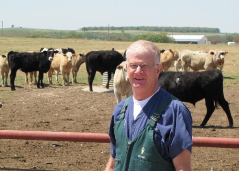 AABP presented its prestigious Bovine Practitioner of the Year award to Dr. Arn Anderson, Bowie, Texas,