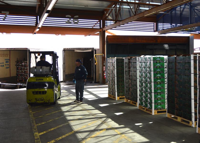 Workers unload fresh produce imported from Mexico for inspection by U.S. Customs and Border Protection at the Mariposa Land Port of Entry in Nogales, Ariz. Imports of several fresh produce items from Mexico have increase significantly in recent years. 