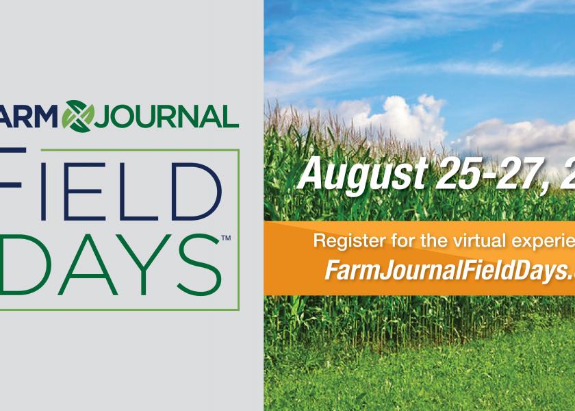 Farm Journal invites you to join farmers from across America at this free event at #FJFieldDays, a virtual extravaganza.   