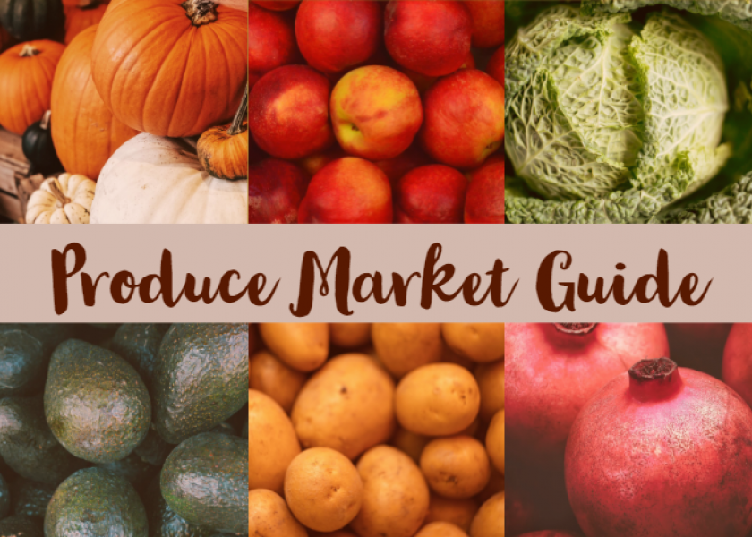 What's hot on Produce Market Guide? Pink pumpkins, cabbage and citrus