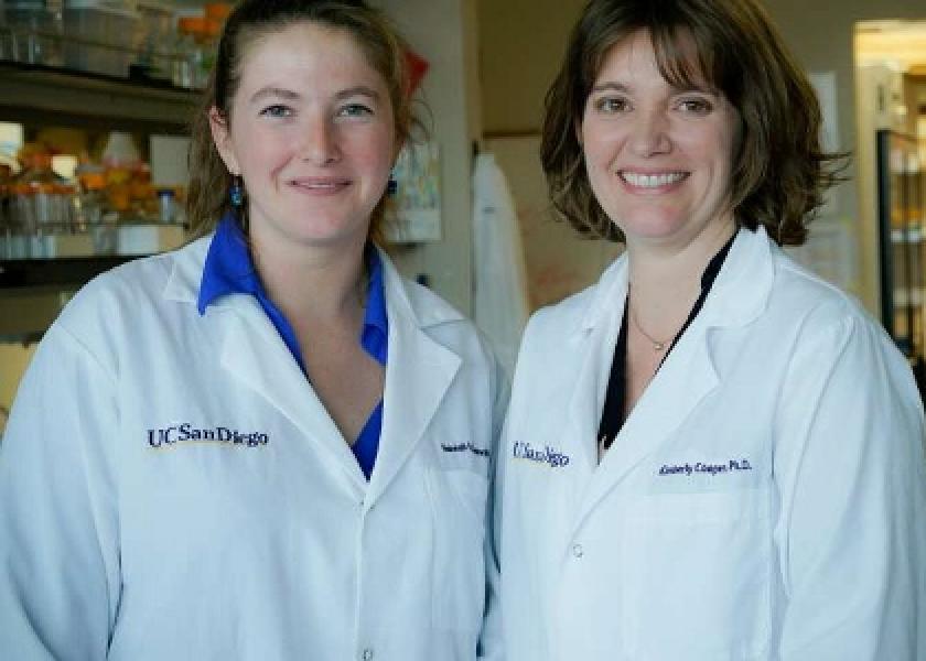 UC San Diego graduate student Hannah Grunwald and Assistant Professor Kimberly Cooper. 

