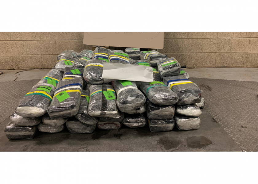 Truckload of broccoli with $18.5 million in drugs stopped