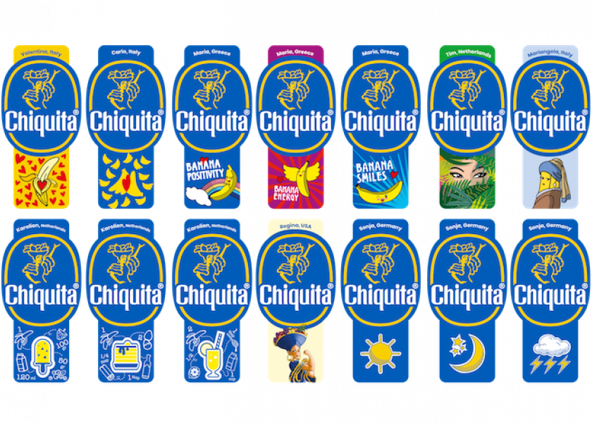 Chiquita releases 14 fan-created banana stickers