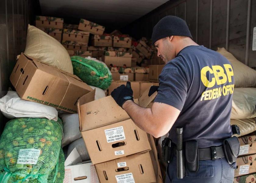 Customs and Border Protection officers will still check imports of fresh produce at border points of entry, but the Food and Drug Administration is halting inspections at foreign food facilities until April in response to the coronavirus COVID-19 outbreak.