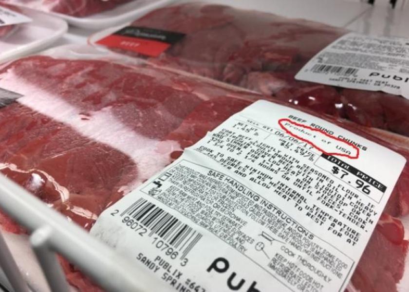 U.S. country-of-origin labeling was repealed in 2015.