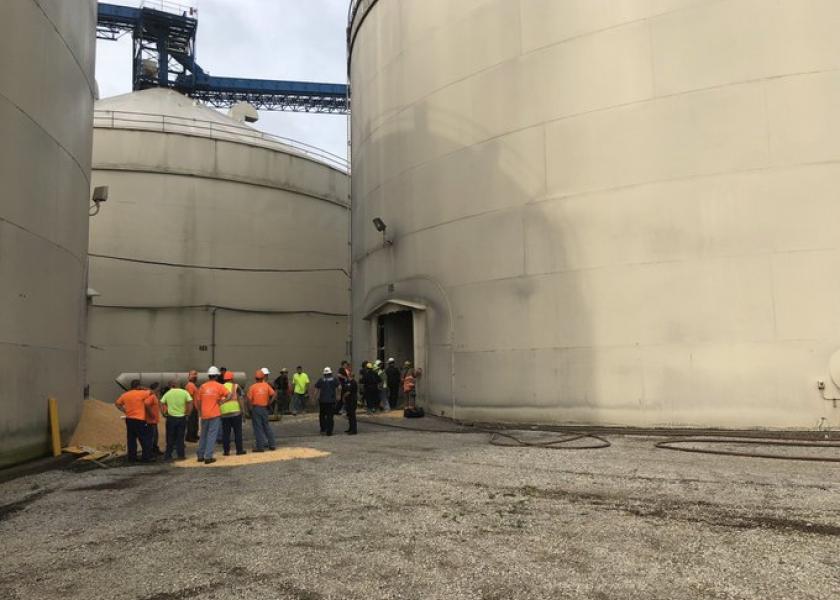 Around 9 a.m. on Friday morning, emergency crews responded to the Anderson’s grain storage facility in Toledo, Ohio on Edwin Drive as two employees were reported trapped in a grain storage tank. 