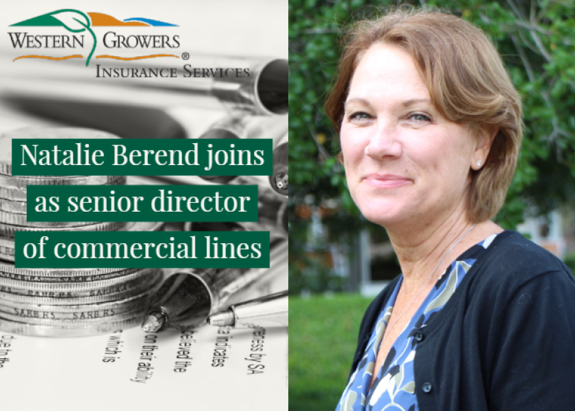 Natalie Berend joins Western Growers Insurance Services The Packer