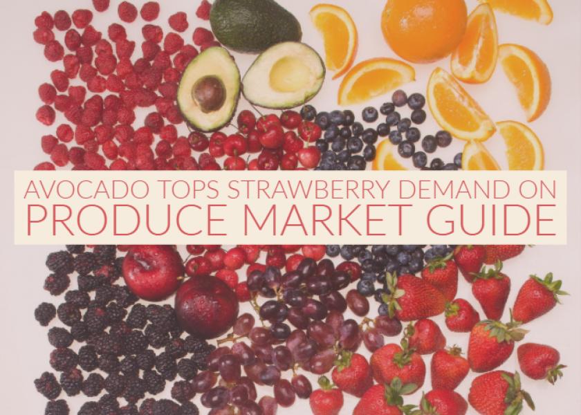Avocado tops strawberry demand on Produce Market Guide