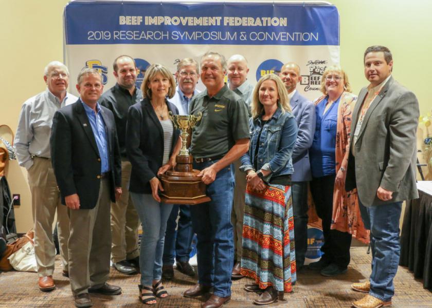 Bruce and Tracey Mershon of Mershon Cattle LLC received the BIF Commercial Producer of the Year Award.