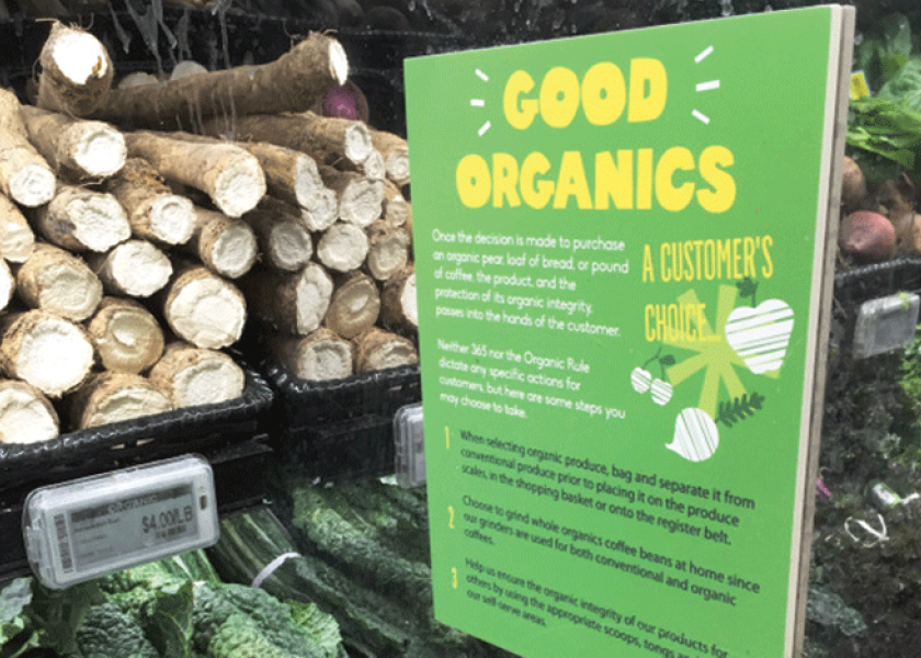 Produce leads way as organics set U.S. sales record