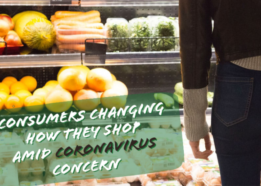 40% of shoppers report changing produce purchases due to coronavirus