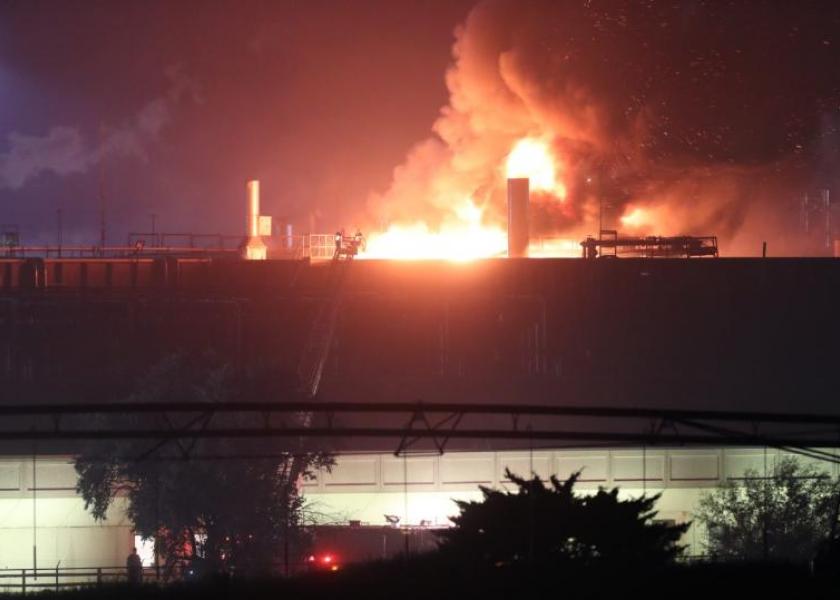 Tyson Foods plant fire on August 9, 2019