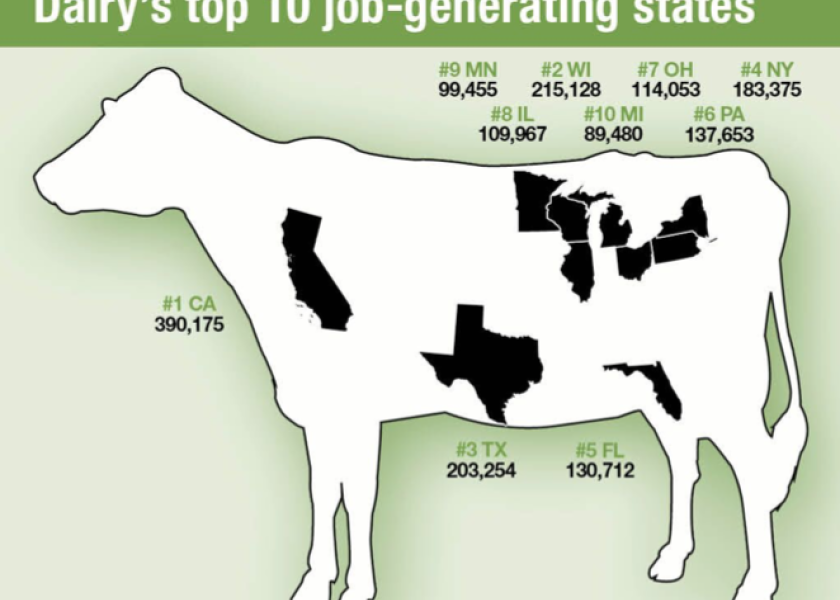 Dairy's Top 10 JobGenerating States Dairy Herd