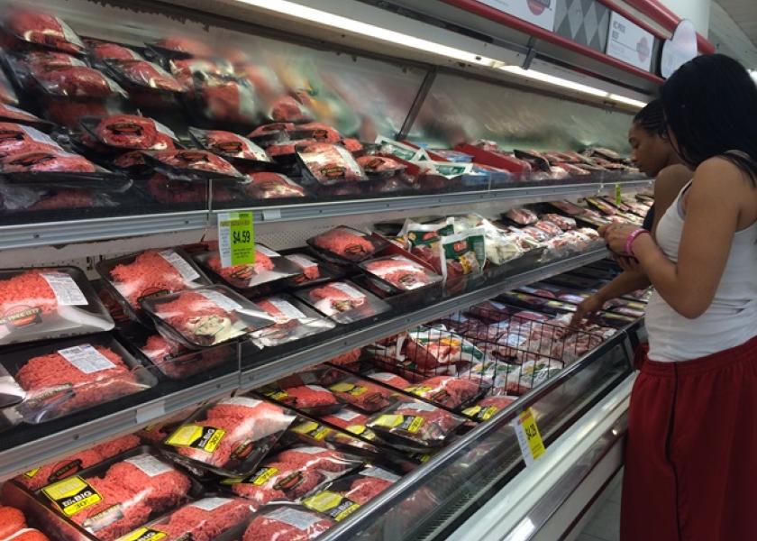 Retail meat case