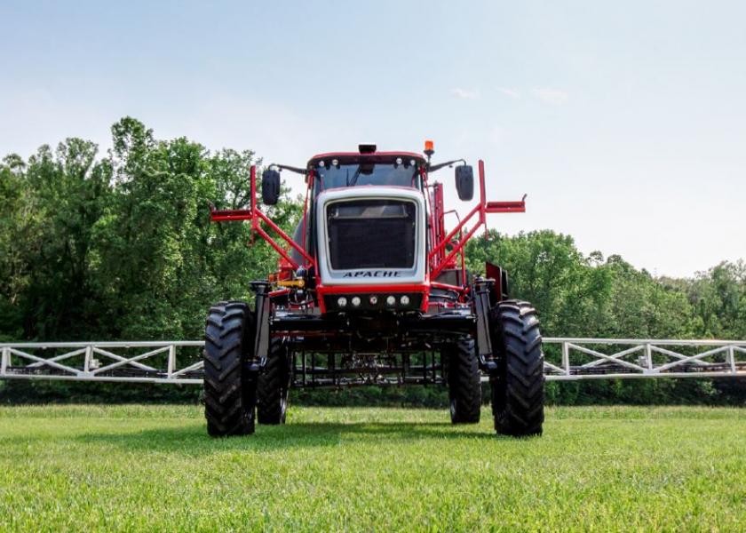 With an 800-gal. capacity tank, Equipment Technologies introduces the AS840 into its Apache sprayer lineup for its 2020 models. 