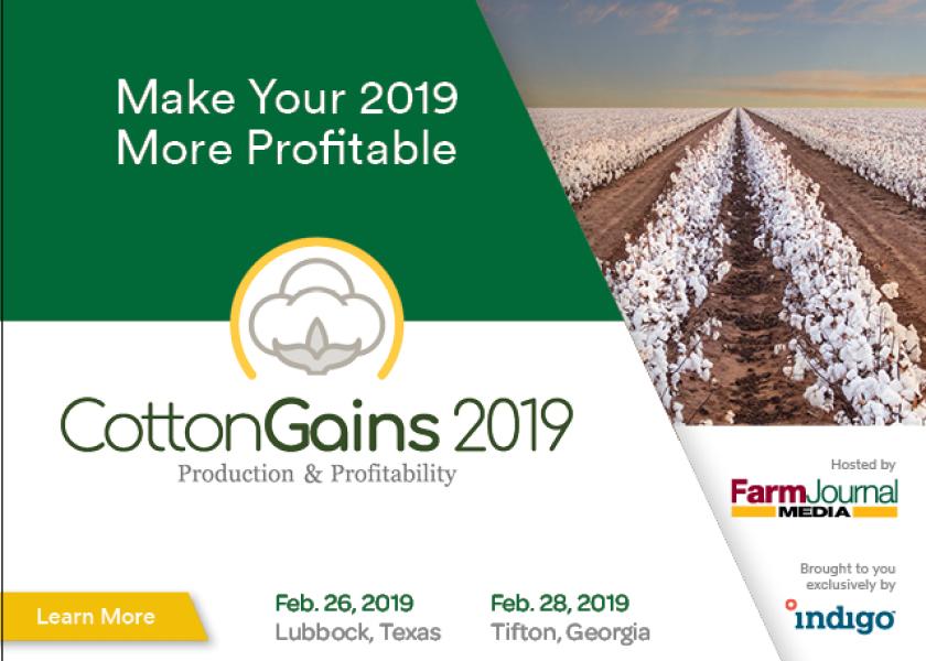 Farm Journal and Indigo are hosting two events next week for cotton farmers.
