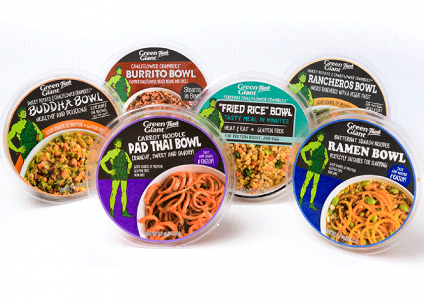 Green Giant Fresh has rolled out six meal bowls with a range of options, including Burrito Bowl and Pad Thai Bowl.