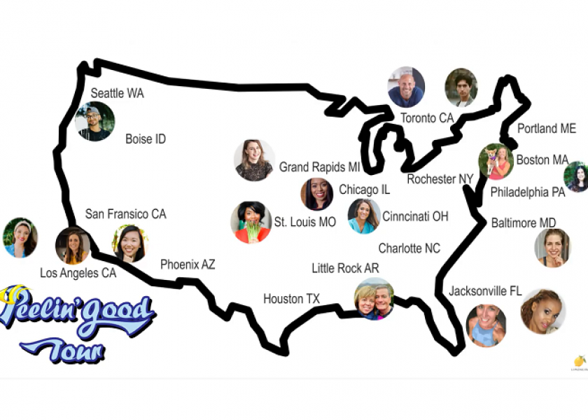 Limoneira's Peeling' Good Tour,  a virtual event, features influencers in 18 markets across the U.S.