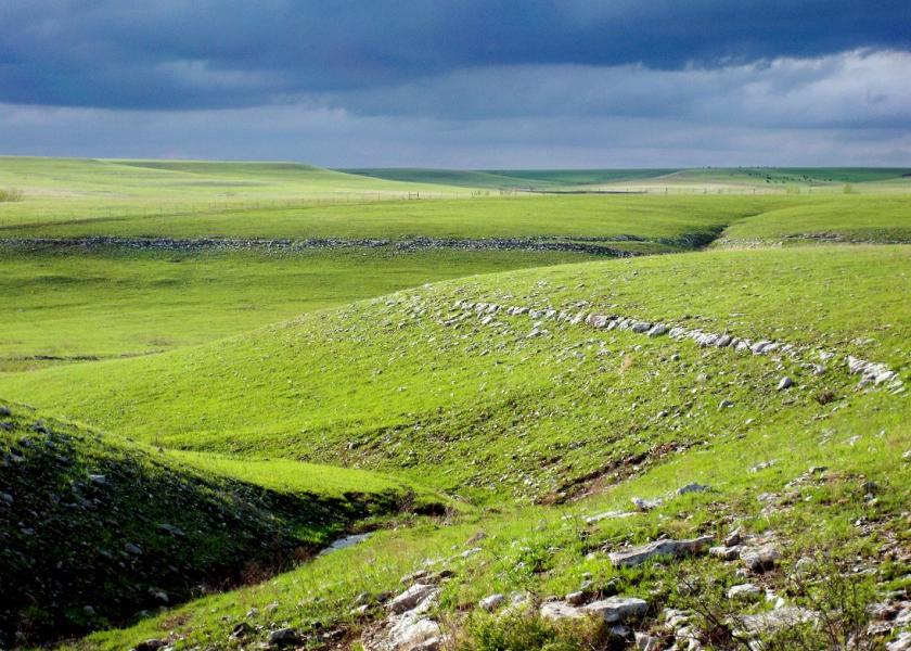 Kansas Flint Hills in spring.