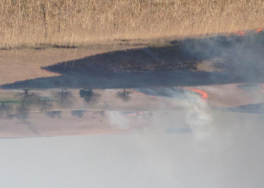 Spring burning Kansas Flint Hills